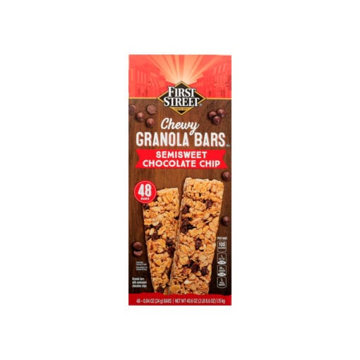 Barras de granola chewy chocochip First Street
