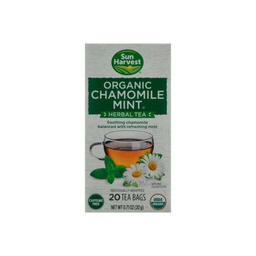 Té de manzanilla de menta orgánica Sun Harvest