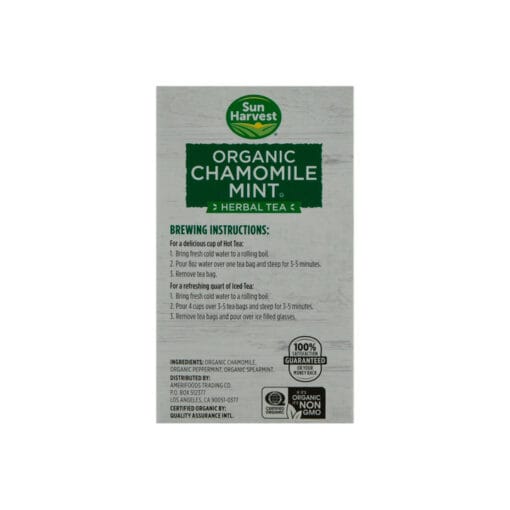 Té de manzanilla de menta orgánica Sun Harvest - Image 2
