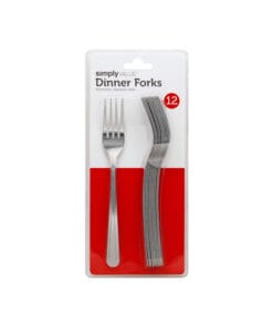 Tenedor de metal para comida Simply Value