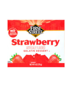 Polvo para gelatina sabor fresa First Street