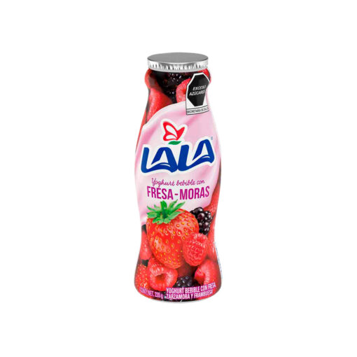 Yoghurt bebible sabor fresa y moras LALA