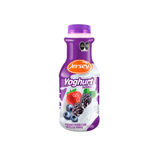 Yoghurt bebible sabor mezcla de moras Jersey