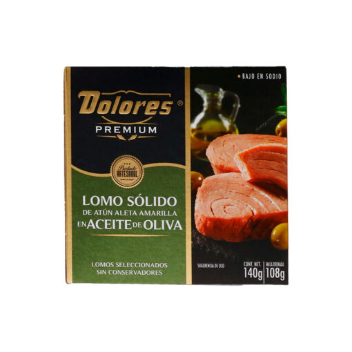 Lomo sólido de atún en aceite de oliva Dolores Premium