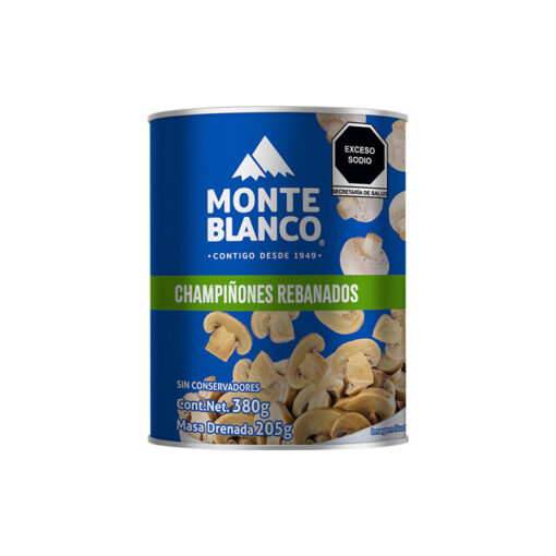 Champiñón rebanado Monte Blanco