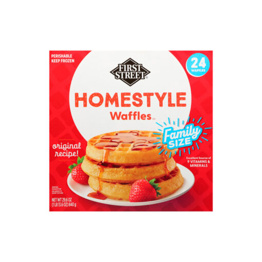 Waffles estilo casero First Street