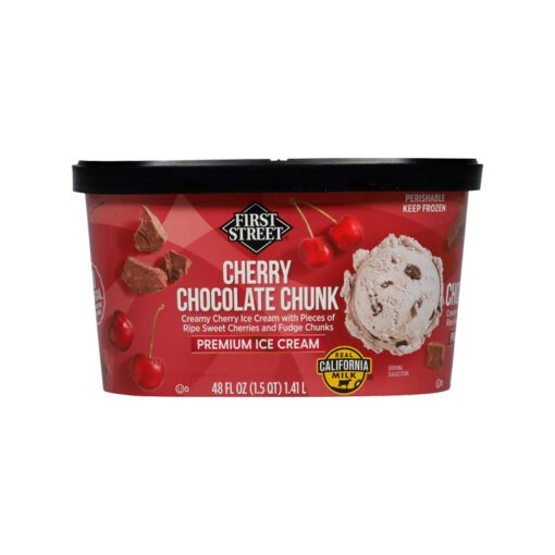Nieve cereza con trozos de chocolate First Street