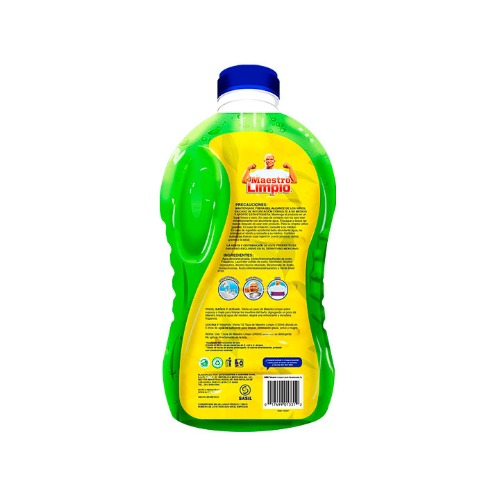 LIMPIADOR LIQUIDO MAESTRO LIMPIO LIMON BICARBONATO 2LT - Image 2