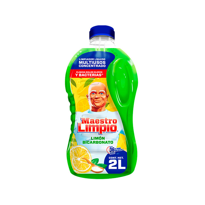 LIMPIADOR LIQUIDO MAESTRO LIMPIO LIMON BICARBONATO 2LT