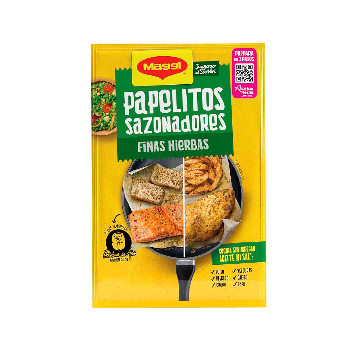 Papelitos sazonadores finas hierbas Maggi 23.4 gr