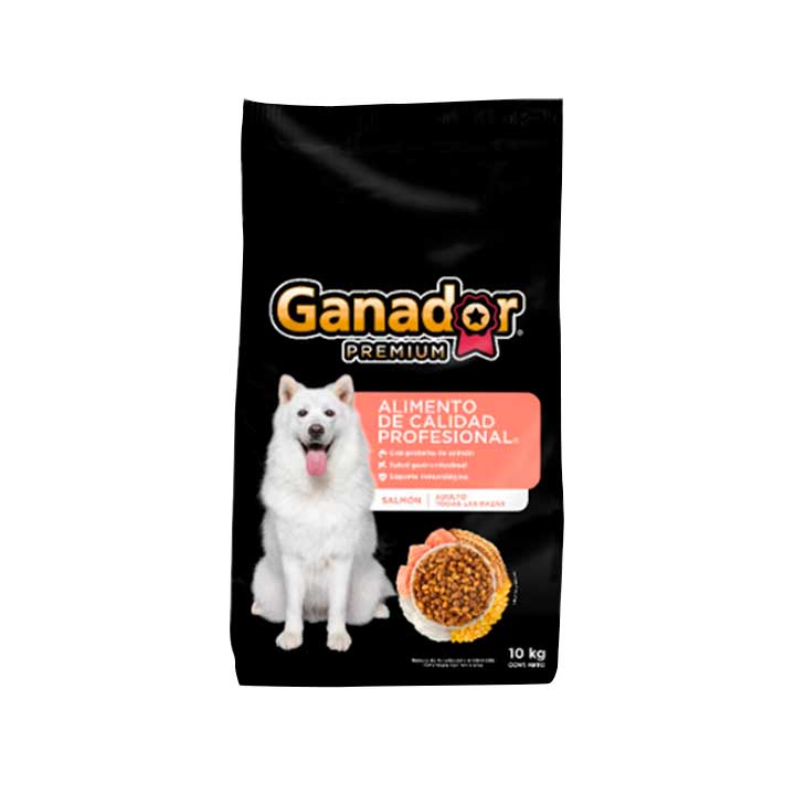 Alimento Para Perro Razas Medianas y Grandes Salmon Ganador Premium 10kg