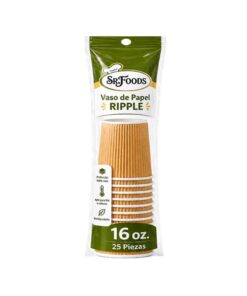 Vaso Ripple Wall 16oz 25Pzas Sr Foods