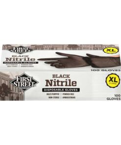 Guante De Nitrilo Negro XL First Street