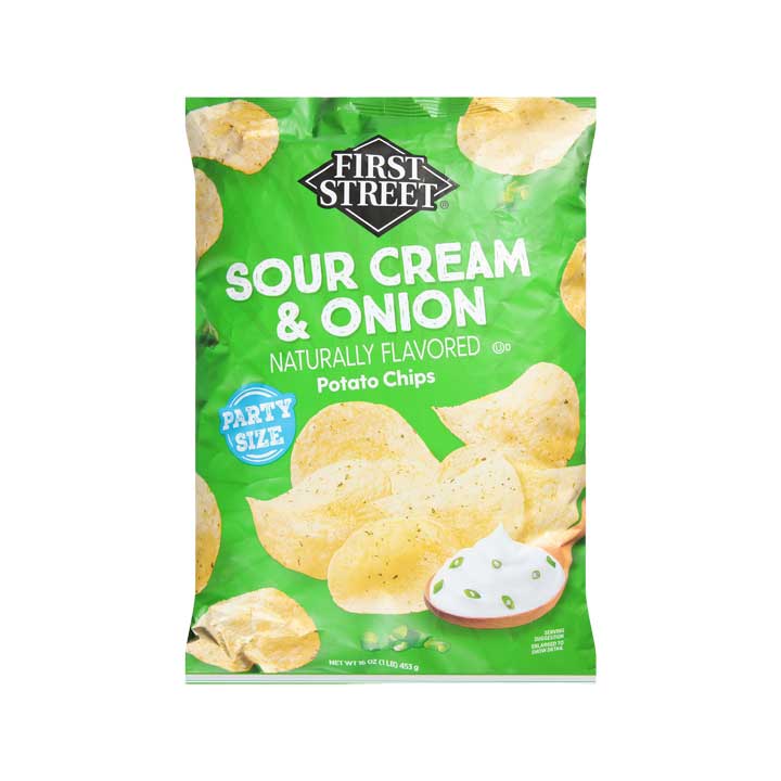 Papas Crema y Cebolla First Street 453grs