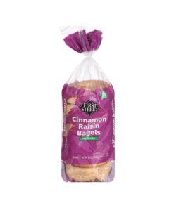 Pan Bagels Pasas y Canela Precortados First Street 510gr