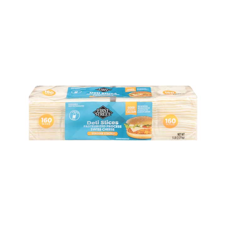Queso Suizo 160 Rebanadas First Street 2.27kg