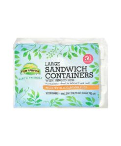 Contenedor P/ Sandwich Sun Harvest 50 Ct