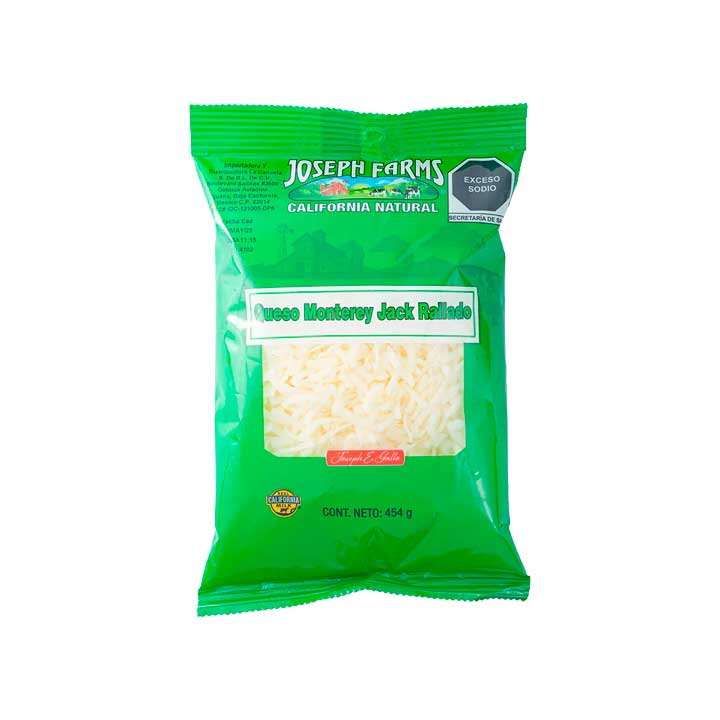 Queso Monterrey Jack Rallado Joseph Farms 1 Lb