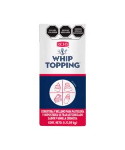 Crema para Batir Whip Topping Uht Rich 1.09 Kg