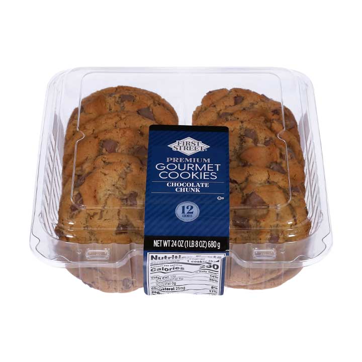 Galletas Gourmet Chocolate Chunk First Street 12pz