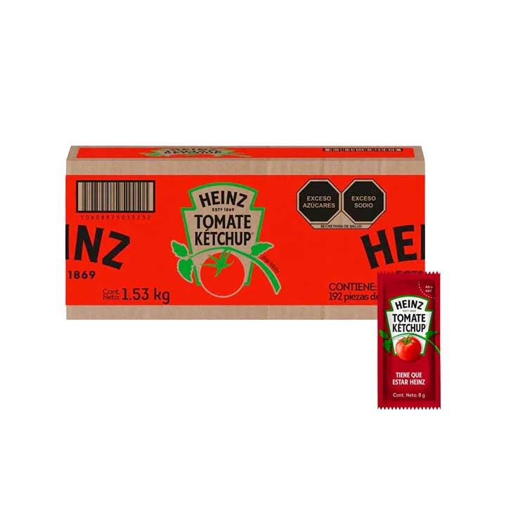 Catsup Individual Heinz 192 Pzas