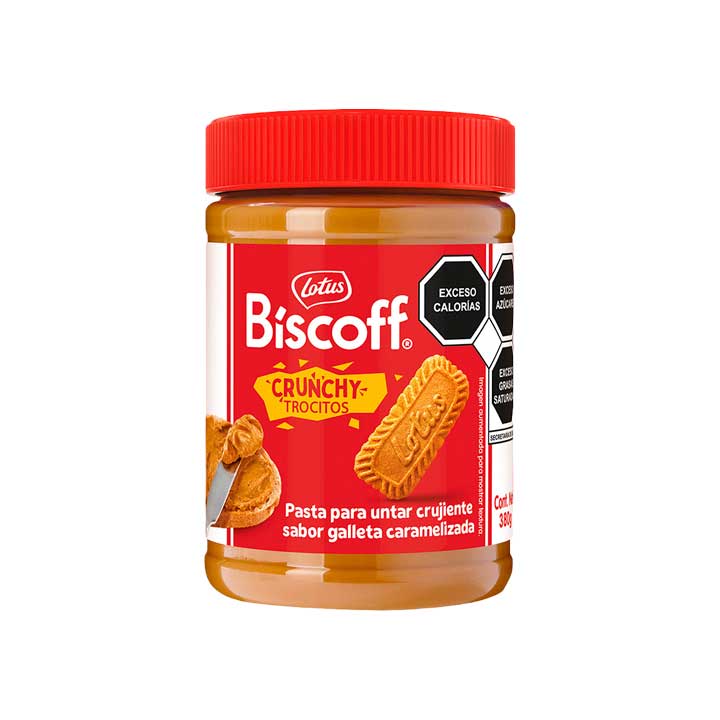 Pasta para Untar Sabor Caramelo con Galleta Lotus Biscoff 380 Gr