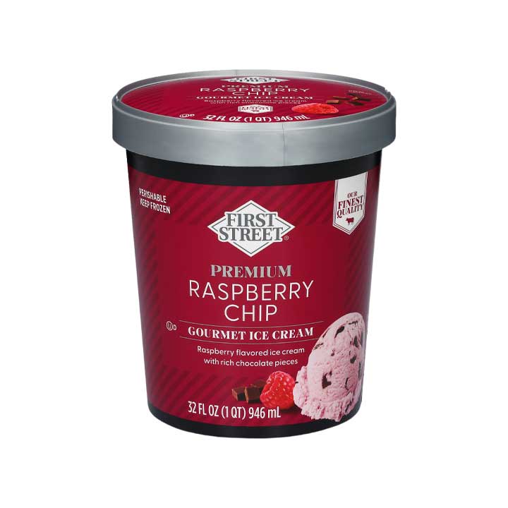 Nieve Gourmet Frambuesa Con Chispas First Street 946ml