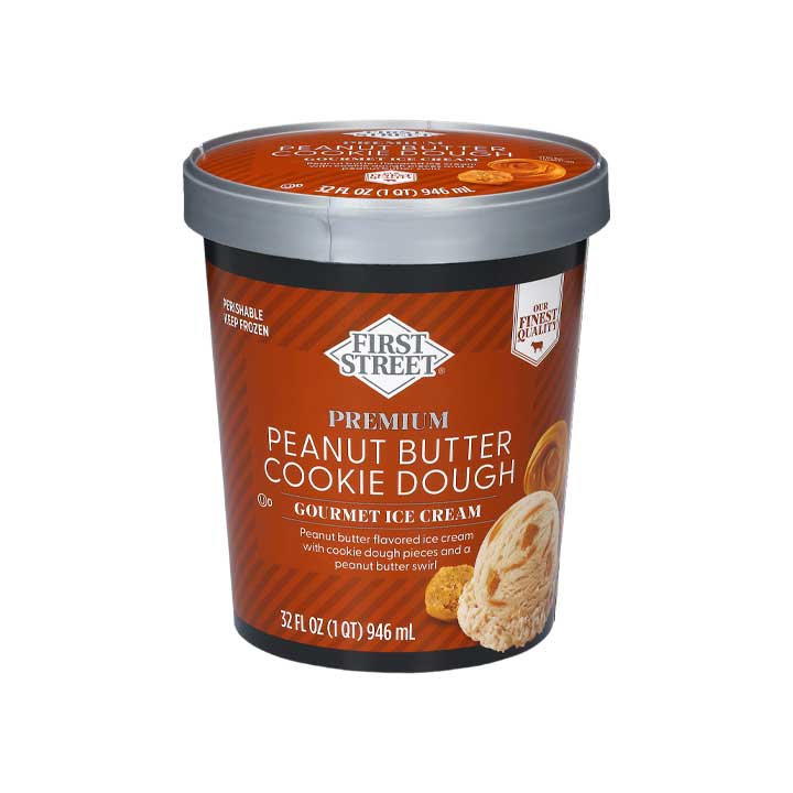 Nieve Gourmet Galleta De Crema De Mani First Street 946ml