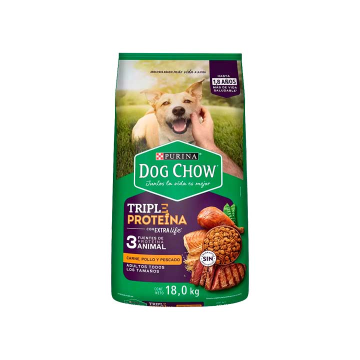 Alimento Para Perro Adulto Triple Proteina Dog Chow 18kg
