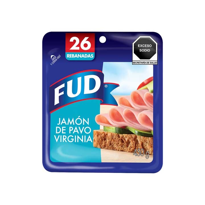 Jamon de Pavo Virginia Fud 450 G