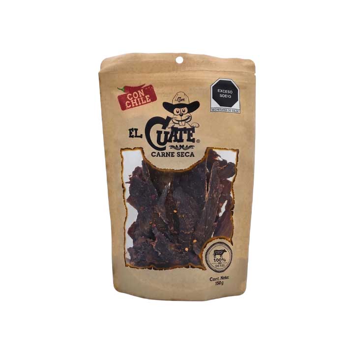 Carne Seca con Chile el Cuate 150 Gr