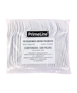 Tenedor de Plastico Prime Line 100.0 Pzas