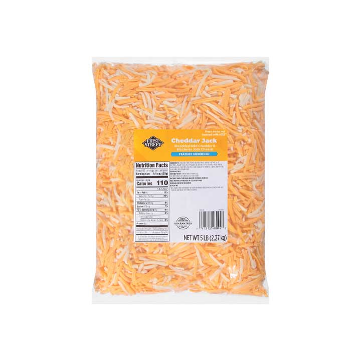 Queso Cheddar Jack Rallado First Street 2.27 Kg