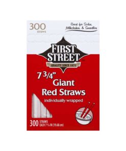 Popotes Rojo 7.75" First Street 300pzas