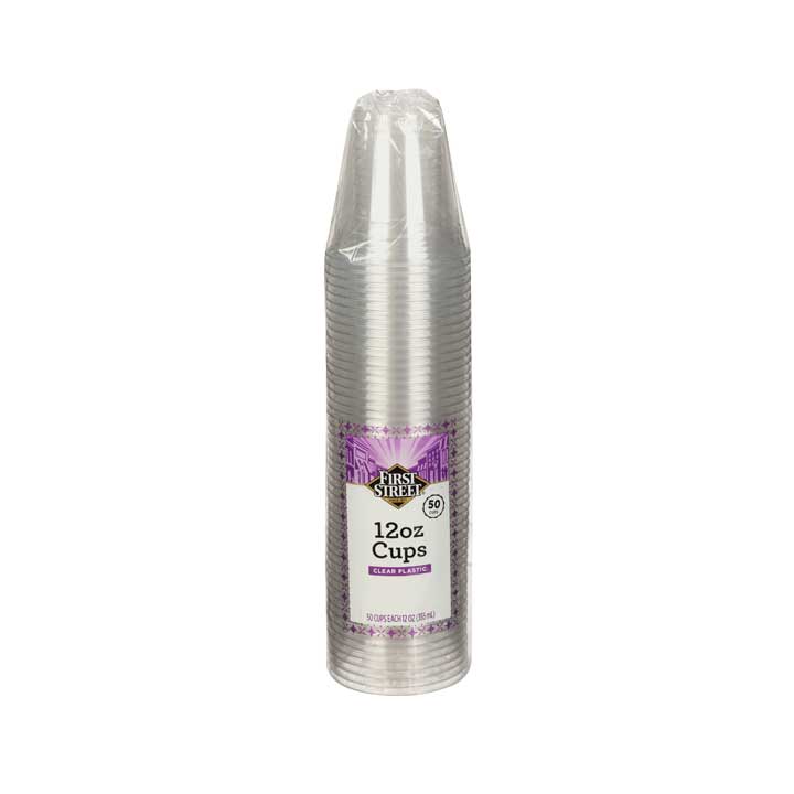 Vasos Transparente Clear 12oz First Street 50pzas